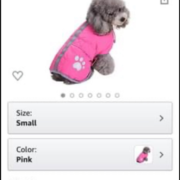 Excellent condition Pink Dog Jacket - Picture 3 of 3